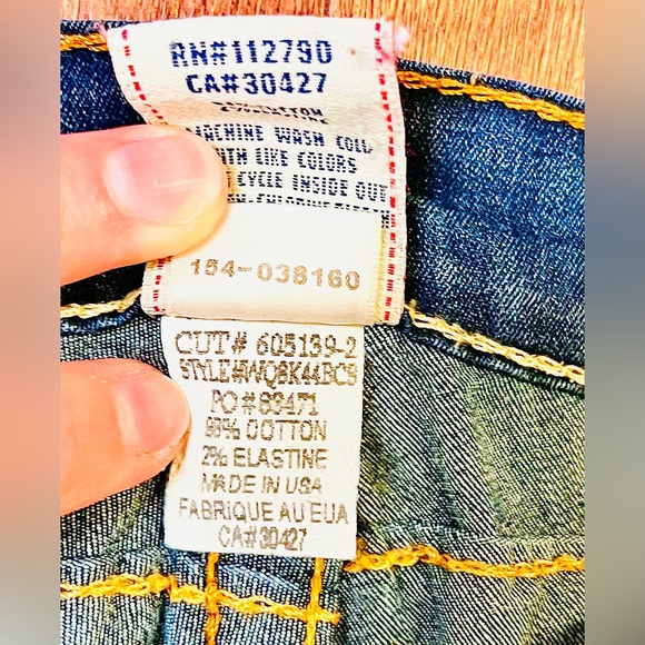 TRUE RELIGION👖⚜️ Women’s Billy Seat Jegging Jeans (Size 25) Flap Buckle Pockets - Picture 8 of 10